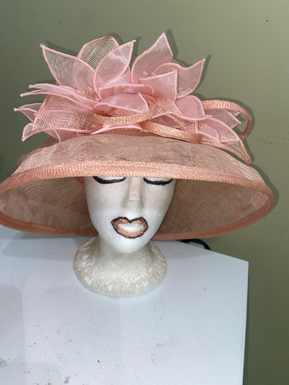 Pretty Pink Dress Hat / Church Hat by Something Special